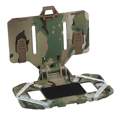CMAIR4U Tactical Vest Phone Holder,Molle Mount,Universal Chest Phone Board Carrier Foldable Navigation Board,for Outdoor Paintball Airsoft Hunting Game (CP)