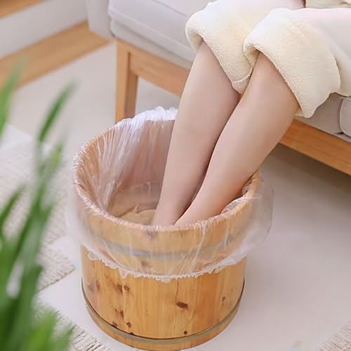 Transparent Pedicure Liners Disposable, Pedicure Bowl Liners with Elastic Band, Unbreakable Pedi Liners Disposable, Fits Most Pedicure Tub, for Pedicure Foot Spa Home Use (25pcs)