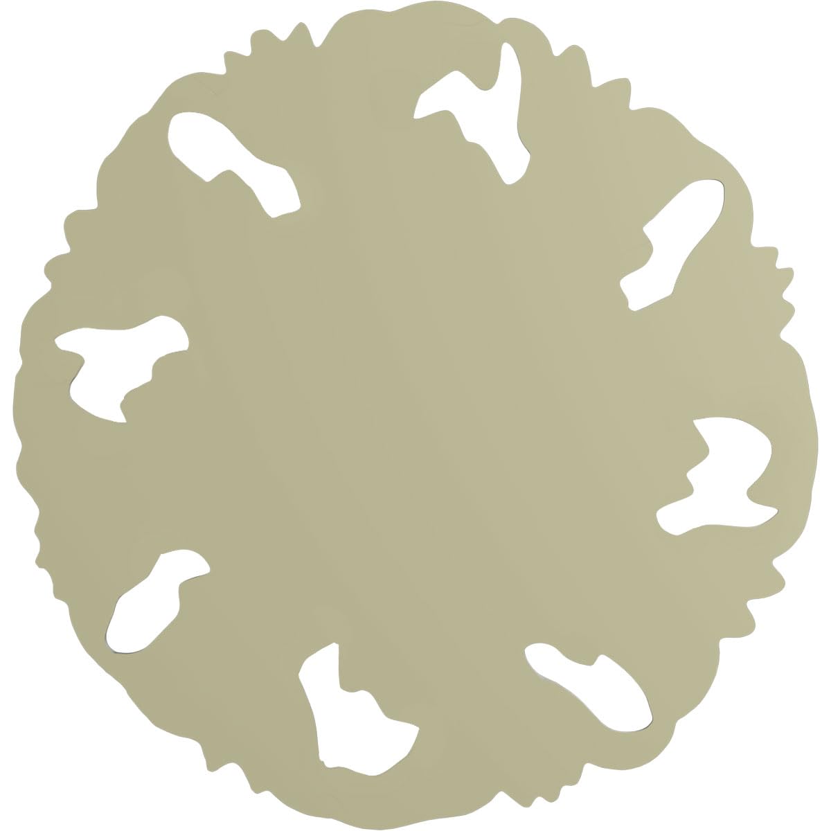 Ekena Millwork ROS04X04MO Medium Monique Round Rosette, 4 7/8"OD x 5/8"P, Primed