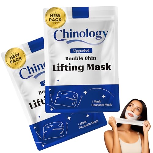 Double Chin Lifting Mask, Lift Chin Mask, Reusable Silicone Double Chin Strap Sleep Masks, Say Goodbye to Your Double Chin - Get a Sculpted Jawline in 3 Weeks (2PCS)