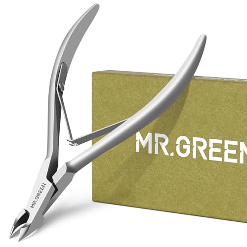 MR.GREEN Cuticle Nippers Nail Manicure Scissors Cuticle Clippers Trimmer Dead Skin Remover Stainless Steel Cutters Beauty Tool With Pusher (Mr-1028)