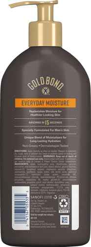 Gold Bond Men's Essentials Everyday Moisture Daily Body & Hand Lotion, 14.5 oz., With Vitamin C (Pack of 2)