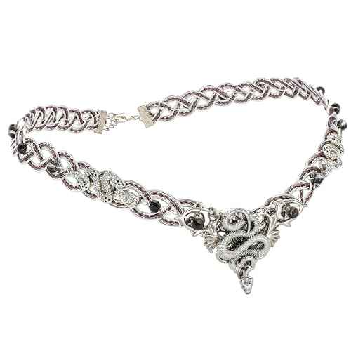 Renaissance Medusa Snake Crown - Medieval Retro Elf Viking Crown Braided Viking Tiara Fairy Circlet Silver Snake Vintage Celtic Headband Cosplay Halloween Elf Headpiece for Men and Women