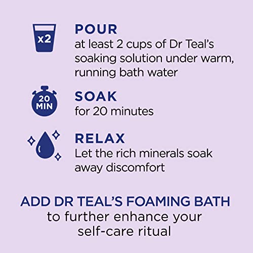 Dr Teal's Epsom Salt Soaking Solution, Soothe & Sleep, Lavender, 3lbs