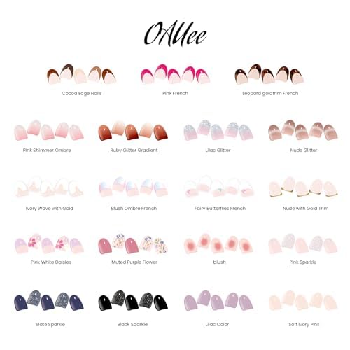 Semi Cured Gel Nail Strips | Gel Nail Stickers with UV Light Required | Salon Quality, Easy Application and Removal£¨Pink Ombre£©