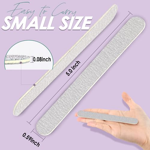 Professional Disposable Zebra Nail Files 100/180 Grit 5" Double Sided Emery Board Manicure Pedicure Tools 50Pcs