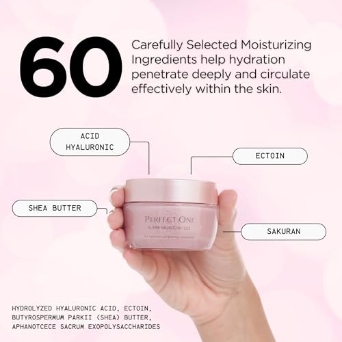 Perfect One All-in-One Face Moisturizer, Ultra Hydrating Anti Aging Face Cream, Japanese Skincare with Collagen for Radiant Skin, Lightweight Facial Moisturizer for All Skin Types and Daily Use, 50g