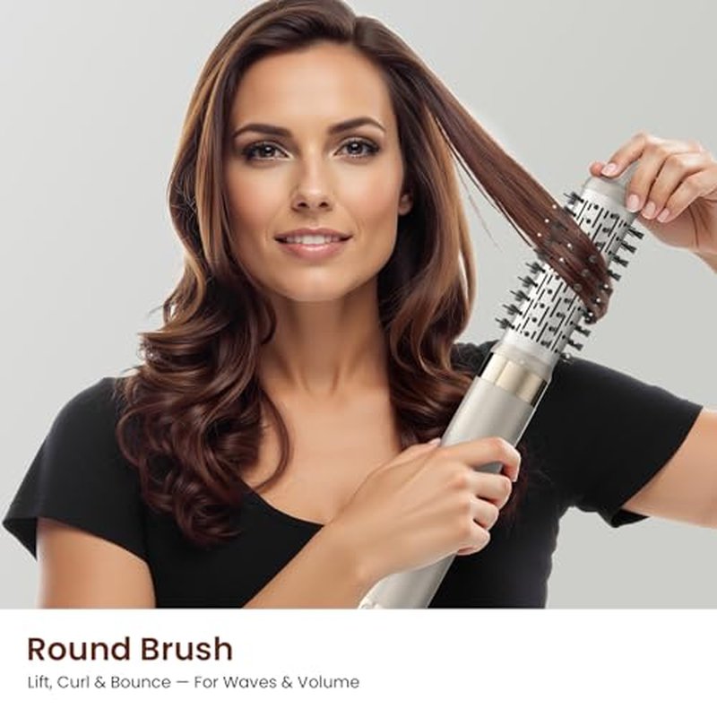 Upgraded 5-in-1 Hot Air Styler ? Hair Dryer & Versatile Air Styler with Auto Wrap Curlers, Volumizing Brushes, Frizz-Free Hair Styler Tool for Curling, Smoothing & Adding Volume, No Heat Damage