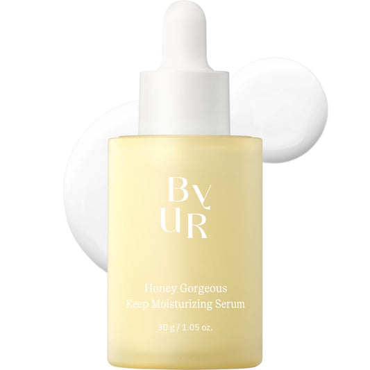 ByUR Honey Gorgeous Keep Moisturizing Serum - Deeply Hydrating + Nourishing for Glass Skin, Skin Barrier Care for Dry Skin, 4 Types of Honey Extracts & Ceramide, Facial Daily Pore Care Korean Skincare