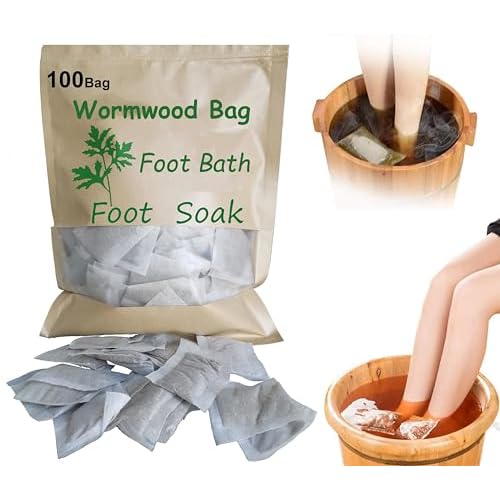 100bag Natural Mugwort Herb Foot Soak Wormwood Foot Bath Powder Spa Relax Massageäõõ®ðëé±øÜÊÅ