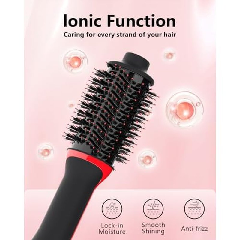 Plus 2.0 Hair Dryer Brush Blow Dryer Brush in One, 2'' Oval Brush Head Hot Air Brush Styler & Volumizer with Ionic Technology, NTC Smart Temp Control for Smooth, Frizz-Free, Shiny Hair
