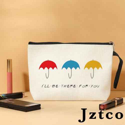 Jztco Bestie Gifts for Women, Friendship Gifts for Women, Friends TV Show Christmas Wedding Birthday Gift for Friend, BFF Sister - I'LL be There for YOU Friends Makeup Bag