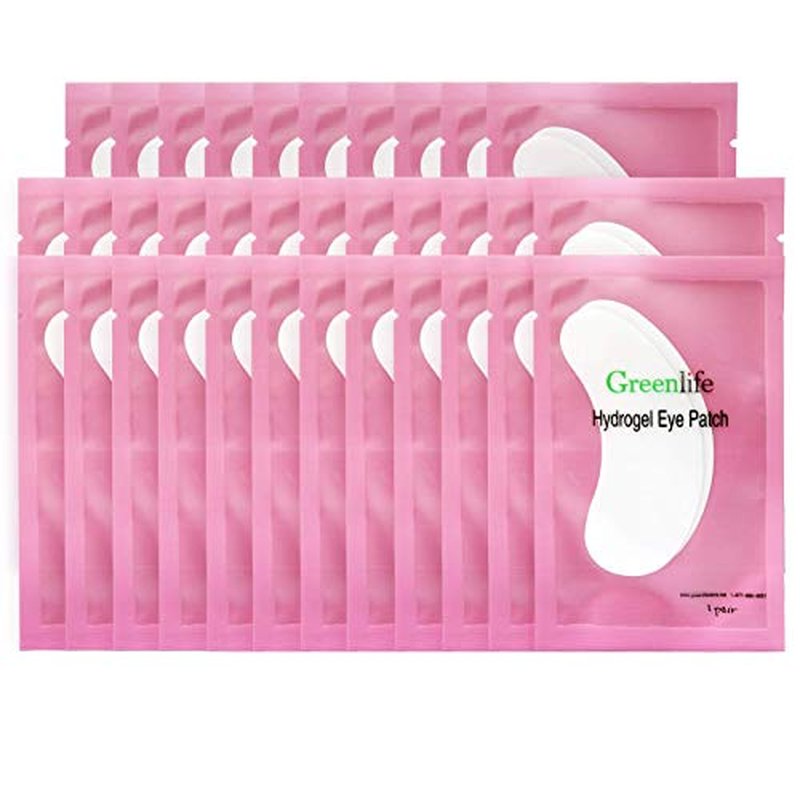 150 pairs GreenLife 100% Naturel Eyelash Extension Under Eye Gel Pads patches kit Collagen (50 150 300 Pairs) with Aloe Vera Hydrogel Eye Patches set for Eyelash Extension Supplies Tools