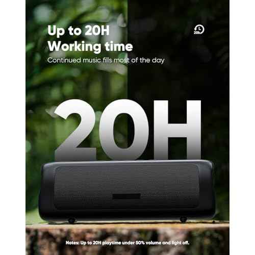 Bluetooth Speaker Stocking Stuffers for Men Women Teens Boys Girls: Portable Wireless, IPX5 Waterproof, White Elephant Gifts for Adults, Up to 20H Playtime, TWS Pair, for Home/Party/Outdoor (Black)