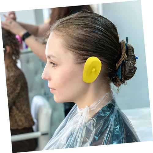 Didiseaon 4pairs Heat-resistant Silicone Ear Muffs for Hair Styling Reusable and Comfortable Ear Covers for Boys and Girls