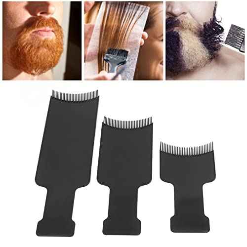 3pcs Hair Dyeing Board Highlighting Kit,Highlight Comb,Highlighting Board With Teeth Hair Dyeing Brush Hairdressing Styling Tool