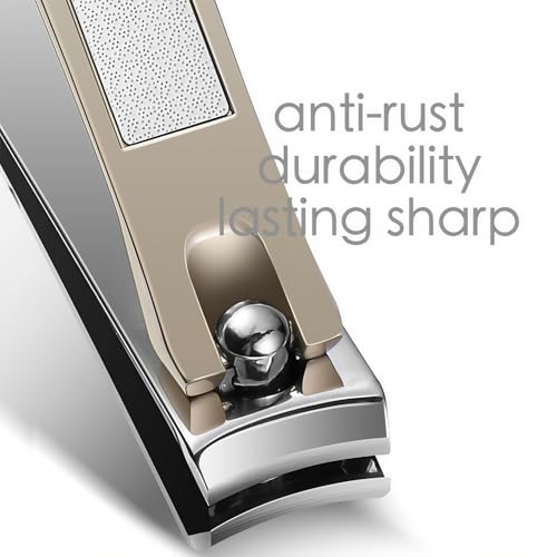 8-Piece Manicure Pedicure Set-Stainless Steel Nail Clippers Toenail Fingernail Cutters with Travel Case Complete Grooming Kit (Blue)