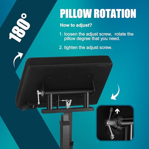 POARMEEY Tattoo Arm Rest Hydraulic System Adjustable Height with Wood Grain Base Stable and Durable