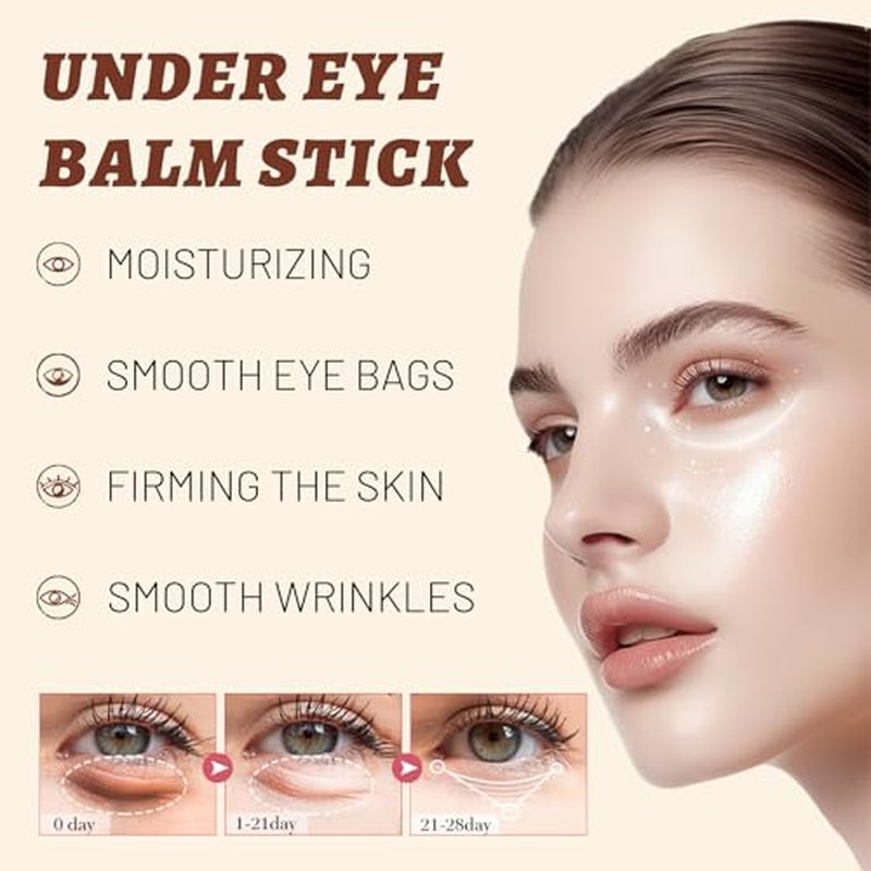 Balm for Eye Bags, Under Eye Balm Stick for Under Eye Bags, Eye Cream, Eyes Bags Serum, Deep Moisturizing Hydrating (2)