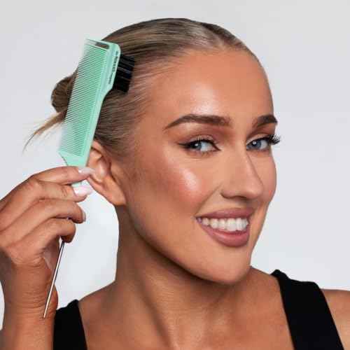 Professional Styling Comb. 4 in 1 Detangling, Sectioning,Edges/Smoothing & Parting