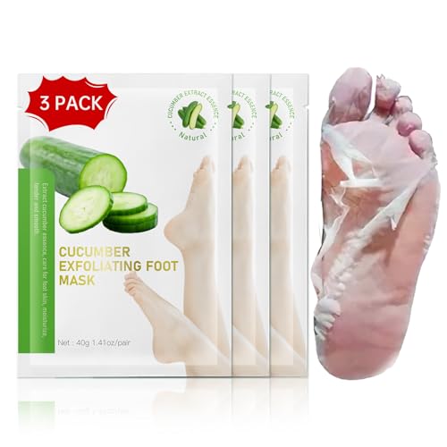 Foot Peeling Mask, Natural Exfoliating Foot Mask, Dead Skin Callus Remover Repair Heels, Hydrating Foot Care for Dry Cracked Feet£¨3 PacK£©