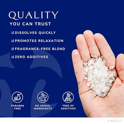 Yareli Magnesium Flakes, 15lb, Dead Sea Bath & Foot Soak, Alternative to Epsom Salt with Over 800,000mg of Magnesium Chloride Per Bag