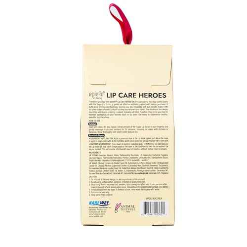 Epielle Lip Care Heroes Buff & Shine, Sugar Scrub & Sleeping Mask Lip Care Kit, Exfoliate & Hydrate, 2-Piece Set for Day & Night Care, K-Beauty