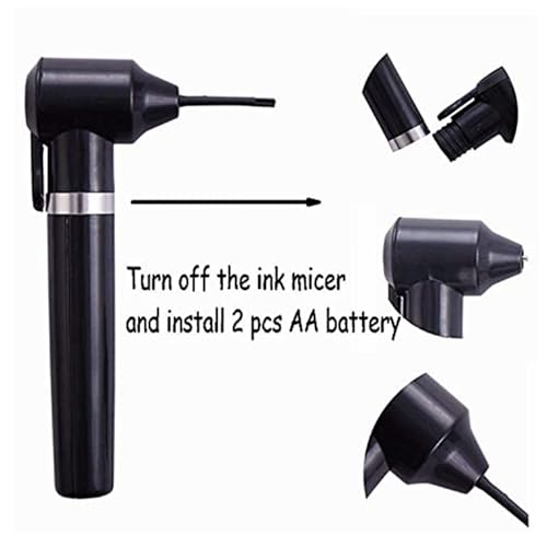 Tattoo Ink Mixer Machine,Pigment Mixer with 105 Ink Mixing Sticks Black Electric Color Mixer for Makeup Tattoo Supplies