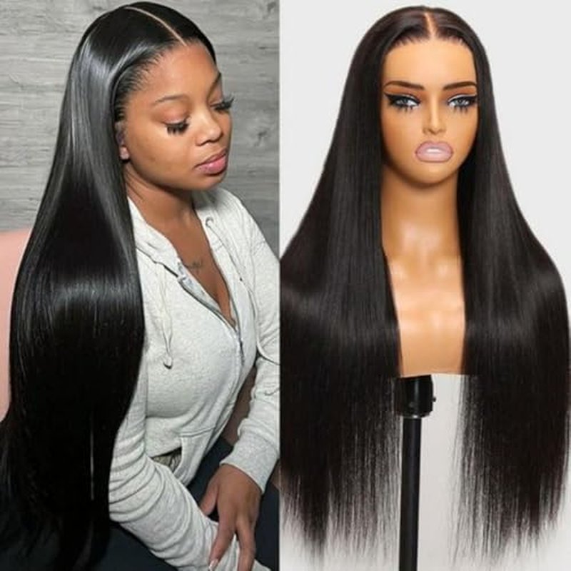 HD Lace Front Wigs Human Hair Pre Plucked Pre Bleached with Baby Hair Ear to Ear 13x6 Lace Frontal Wig 100% Brazilian Unprocessed Virgin Human Hair Wigs for Women 200% Density (26 Inch)