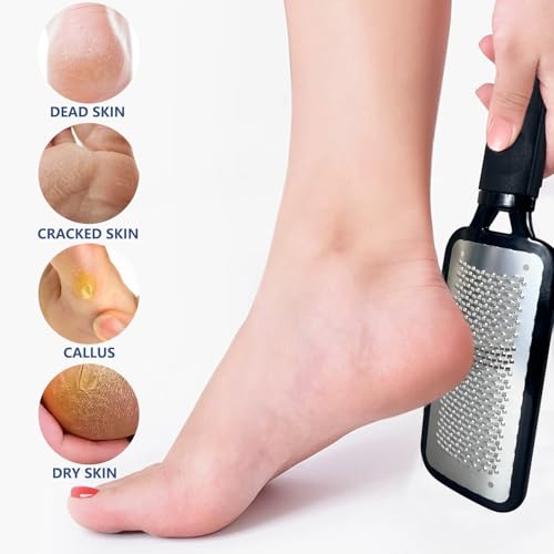 Foot File Callus Remover Foot Rasp Pedicure Scrubber Tool for Feet Care Stainless Scraper Cracked Dead Skin Remover