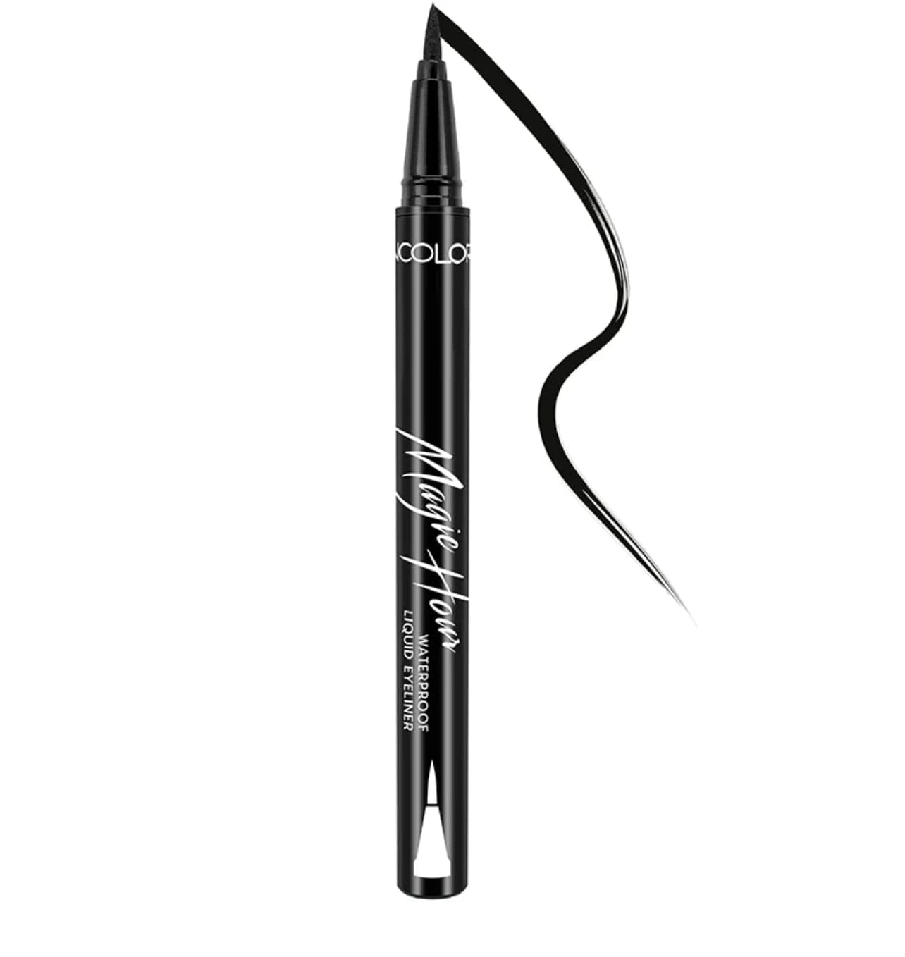 Kleancolor Magic Hour Waterproof Black Eyeliner Pen | Felt-Tip | Long-Lasting (1, Black)