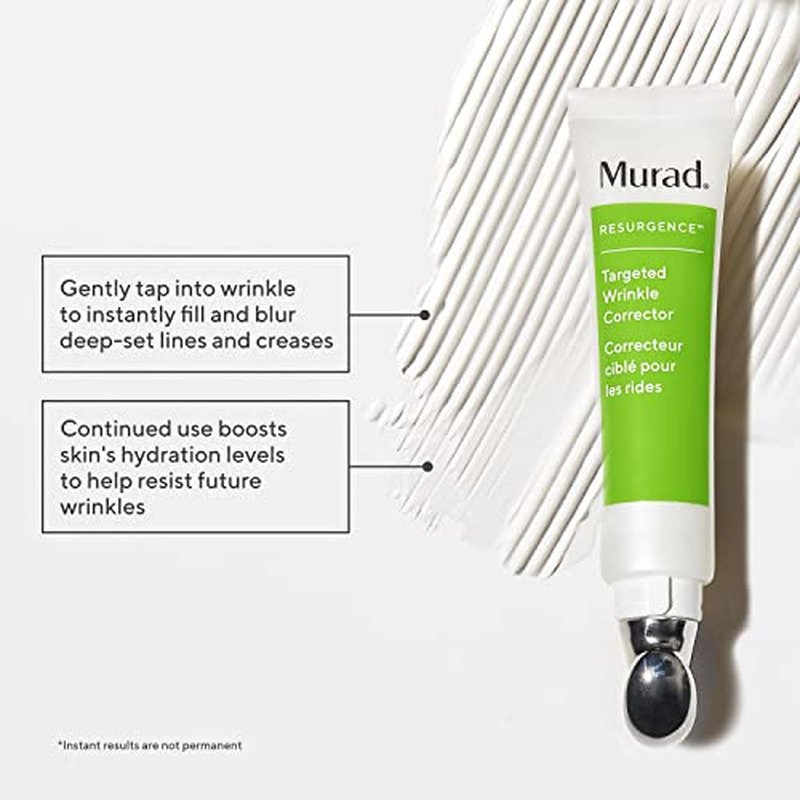 Murad Targeted Wrinkle Corrector ? Hyaluronic Acid and Peptide Anti-Aging Cream for Reducing Wrinkles, Instant Plumping, Smoothing, and Hydrating Fine Lines ? 0.5 Oz