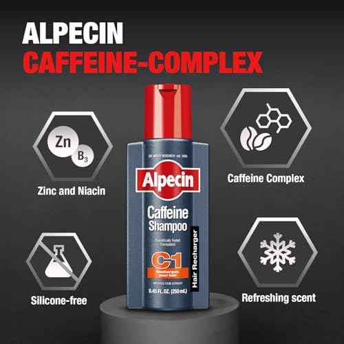 Alpecin C1 Caffeine Shampoo 12.68 fl oz I Hair Performance Enhancer I Promotes Natural Hair Growth and Thickness I Energizes Scalp