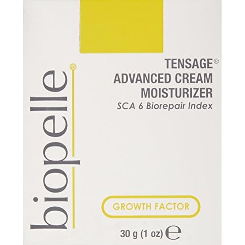 Biopelle Tensage Growth Factor Advanced Moisturizer Face Cream with SCA 6 Biorepair Index, Snail Mucin Moisturizer with Hyaluronic Acid, Antioxidants, and Vitamin C and E, 1 Oz