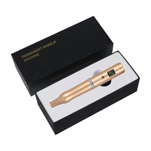 Permanent Makeup Pen Tattoo Rotary Machine Pen Kit For 1R/3R/7F Needle (Machine Gold)