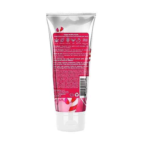 Hempz Limited Edition Candy Cane Lane Hand Cream Lotion (3 Oz) ? Mini Holiday Scented Travel Cream Skin Care for Women & Men, Made with Shea Butter for Combatting Dry Hands while Travelling