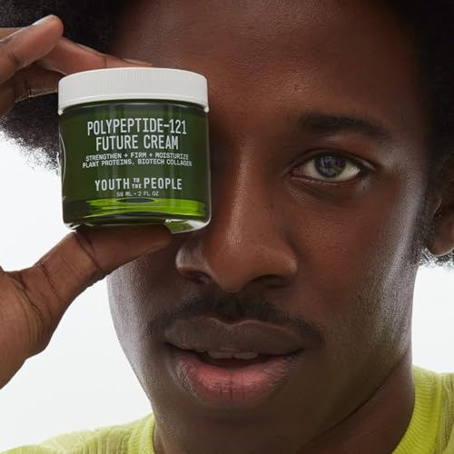 Youth To The People 121-Polypeptide Future Cream (2 fl oz), Firming Face Moisturizer, Reduce Fine Lines, Improve Elasticity, Vegan Collagen Peptide, Plant Proteins + Ceramides, Fragrance-free