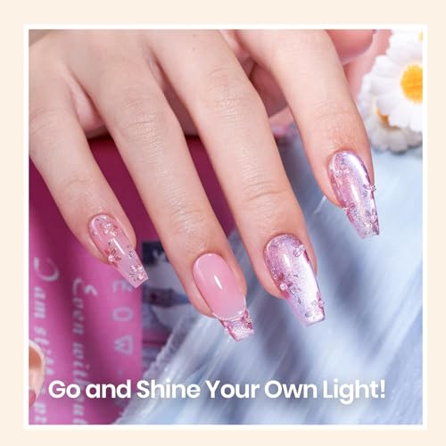 Beetles Top Coat Base Gel & Nail Glue Set-3Pcs No Wipe Top Coat Gel Nail Polish & Base Coat with 9 In 1 Nail Glue Shine Effect Long Lasting Soak Off Uv Light Lamp Diy Fall Nail Gifts for Women & Girls