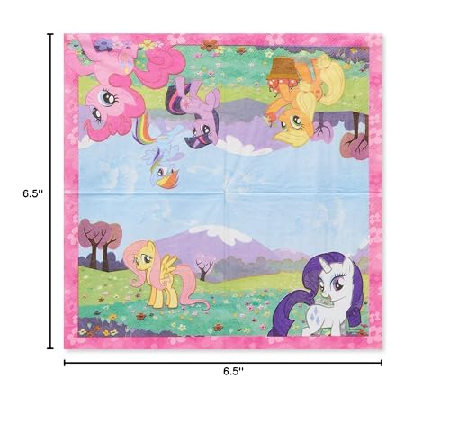 American Greetings My Little Pony Party Supplies, Paper Lunch Napkins (48-Count)