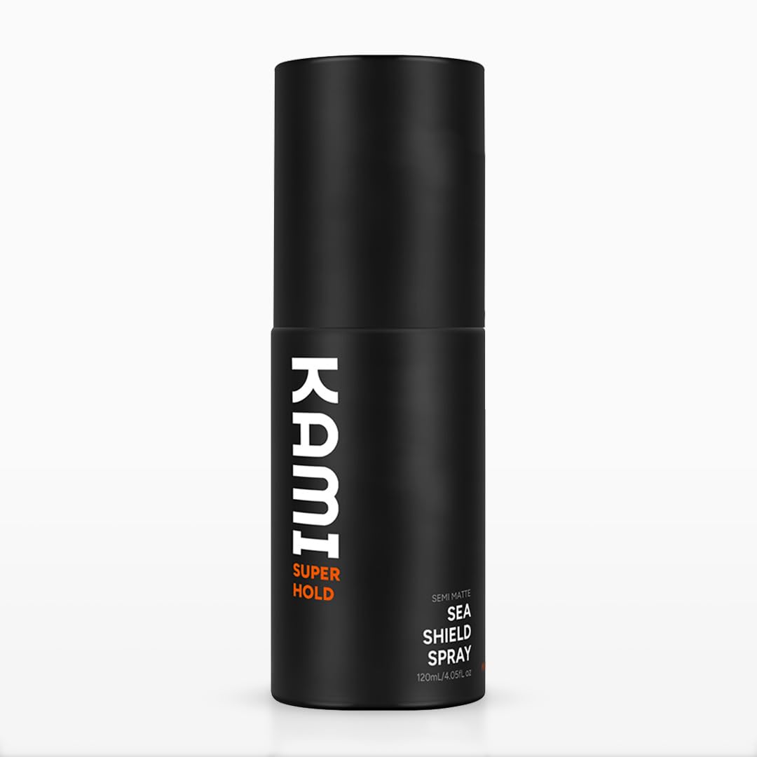 Kami Sea Shield Salt Hair Spray - Strong Hold Texturizing Spray for Thick Hair | Natural Waves & Volume, Premium Formula