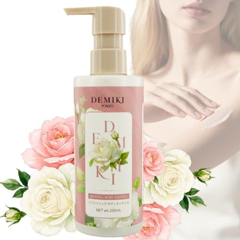 DEMIKI Body Lotion Moisturizer Skin Care with Niacinamide - Japanese Body Lotion for Women, Beauty & Personal Care, Body Cream for Dry Skin, Perfume Moisturizer, Summer Essentials Skincare 8.45fl.oz