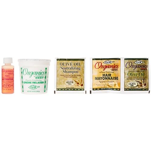 Originals By Africa's Best Olive Oil Conditioning Relaxer System 2-Pack, Helps Repair, Rebuild and Restore Your Hair's Elasticity and Softens & Shines, Designed for Coarse Hair Textures
