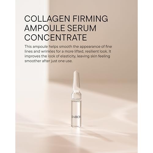 BABOR Collagen Firming Ampoule Concentrate, Collagen Skincare Capsule, Anti Aging Serum, Increase Elasticity, Firming and Lifting 7 Day Treatment