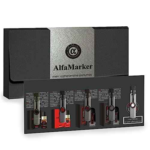 Cologne for Men with Pheromones - 5 Male Oil Perfumes x 2ml -Oil Perfume Set for Man - Great Holiday Gift