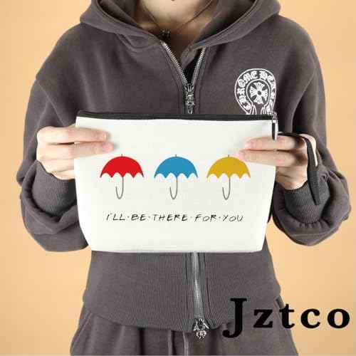 Jztco Bestie Gifts for Women, Friendship Gifts for Women, Friends TV Show Christmas Wedding Birthday Gift for Friend, BFF Sister - I'LL be There for YOU Friends Makeup Bag
