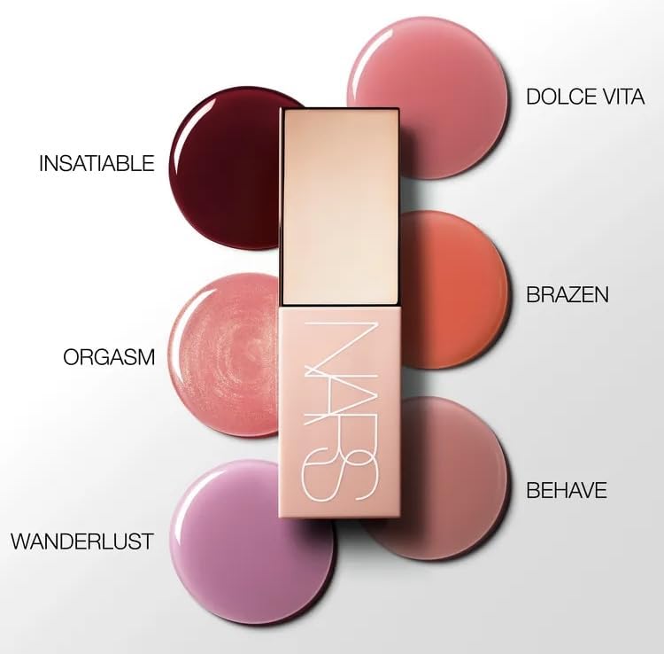 NARS Afterglow Liquid Blush - Brazen Shade for Women - 0.23 oz Liquid Blush