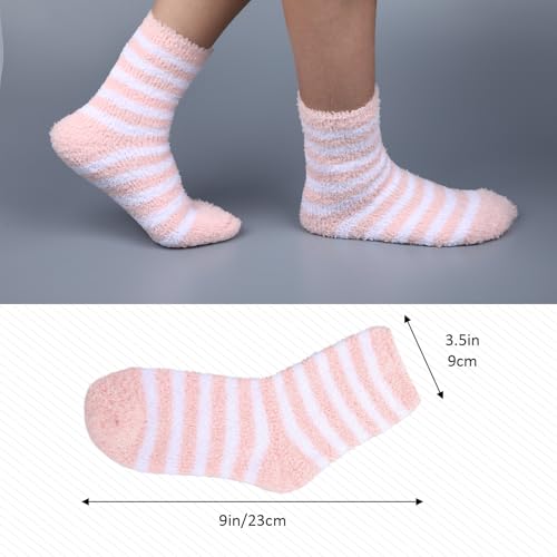 3 Pairs Aloe Socks, Aloe Infused Socks for Women, Fuzzy Moisturizing Socks, Spa Socks for Men, Lotion Socks Heel Socks for Dry Cracked Feet Women, Gel Socks Sleep Socks