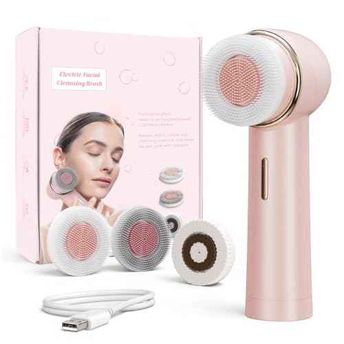 Double Directional Rotating Teenage Cleansing Brush, deep Pore Cleaning Rechargeable Waterproof Cleansing Brush, Trendy Stuff Christmas Gifts/Stocking Stuffer?