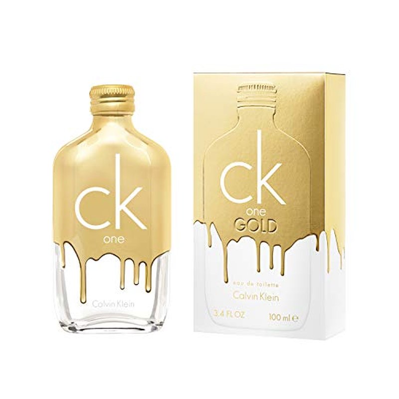 Calvin Klein CK One Gold Eau de Toilette ? Woody Unisex Cologne ? With Notes of Bergamot, Fig, Neroli & Guaiac Wood ? Long Lasting Fragrance