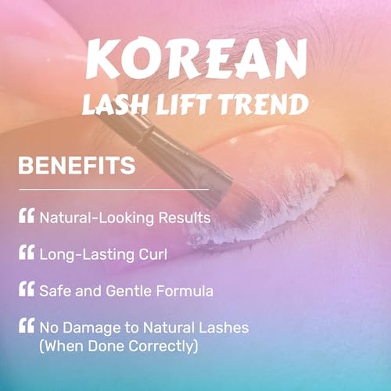 Lash Lift Shields Flat, Lomansa Korean Lash Lift Pads Super Sticky Glueless For NO.1 Perm Soften Lash Lift Rods (Rose)